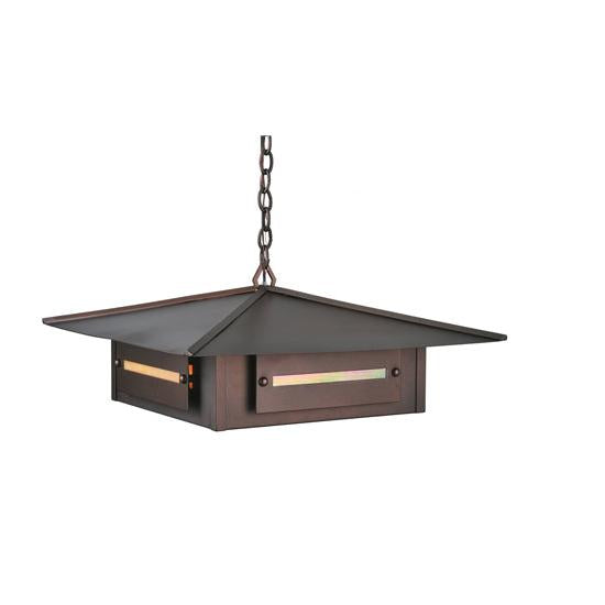 Meyda Lighting Moss Creek 35" Cinnamon Coffee Metallic Creekside Pendant Light