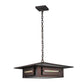 Meyda Lighting Moss Creek 35" Cinnamon Coffee Metallic Creekside Pendant Light