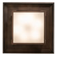 Meyda Lighting Moss Creek 48" 6-Light Cinnamon Coffee Metallic Stepping Stone Pendant Light With Beige Iridescent Glass & Statuario Idalight Shade