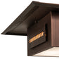 Meyda Lighting Moss Creek 48" 6-Light Cinnamon Coffee Metallic Stepping Stone Pendant Light With Beige Iridescent Glass & Statuario Idalight Shade
