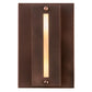 Meyda Lighting Moss Creek 8" 2-Light Cinnamon Coffee Metallic Horizon Wall Sconce