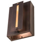 Meyda Lighting Moss Creek 8" 2-Light Cinnamon Coffee Metallic Horizon Wall Sconce