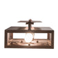 Meyda Lighting Moss Creek 8" 2-Light Cinnamon Coffee Metallic Horizon Wall Sconce