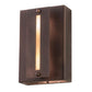 Meyda Lighting Moss Creek 8" 2-Light Cinnamon Coffee Metallic Horizon Wall Sconce