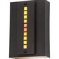 Meyda Lighting Moss Creek 8" 2-Light Oil Rubbed Bronze Creekside Wall Sconce With Iridescent Amber Mica Shade Glass
