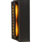 Meyda Lighting Moss Creek 8" 2-Light Oil Rubbed Bronze Creekside Wall Sconce With Iridescent Amber Mica Shade Glass