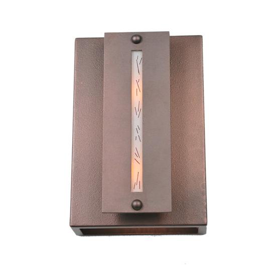 Meyda Lighting Moss Creek 8" Cinnamon Coffee Metallic Creekside Wall Sconce