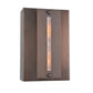 Meyda Lighting Moss Creek 8" Cinnamon Coffee Metallic Creekside Wall Sconce