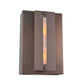 Meyda Lighting Moss Creek 8" Cinnamon Coffee Metallic Creekside Wall Sconce