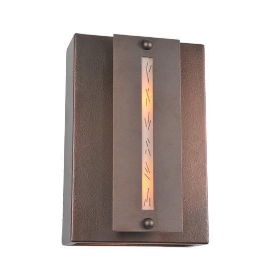 Meyda Lighting Moss Creek 8" Cinnamon Coffee Metallic Creekside Wall Sconce