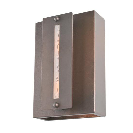 Meyda Lighting Moss Creek 8" Cinnamon Coffee Metallic Creekside Wall Sconce