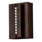 Meyda Lighting Moss Creek 8" Cinnamon Coffee Metallic Stepping Stone Wall Sconce