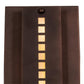 Meyda Lighting Moss Creek 8" Cinnamon Coffee Metallic Stepping Stone Wall Sconce
