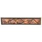 Meyda Lighting Mountain 24" 4-Light Antique Copper Range Vanity Light With Silver Mica Shade Glass