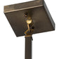Meyda Lighting Mountain Pine 10" Antique Copper Mini Pendant Light With Beige Art Shade Glass