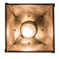 Meyda Lighting Mountain Pine 10" Antique Copper Mini Pendant Light With Silver Mica Shade Glass
