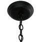 Meyda Lighting Mountain Pine 10" Textured Black Inverted Pendant Light With Silver Mica Shade Glass