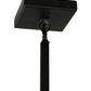 Meyda Lighting Mountain Pine 10" Textured Black Mini Pendant Light With Amber Mica Shade Glass
