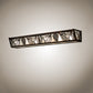 Meyda Lighting Mountain Pine 36" 6-Light Light Burnished Antique Copper Vanity Light With Clear Frosted Shade