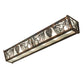 Meyda Lighting Mountain Pine 36" 6-Light Light Burnished Antique Copper Vanity Light With Clear Frosted Shade