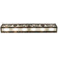 Meyda Lighting Mountain Pine 36" 6-Light Light Burnished Antique Copper Vanity Light With Clear Frosted Shade