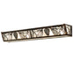 Meyda Lighting Mountain Pine 36" 6-Light Light Burnished Antique Copper Vanity Light With Clear Frosted Shade