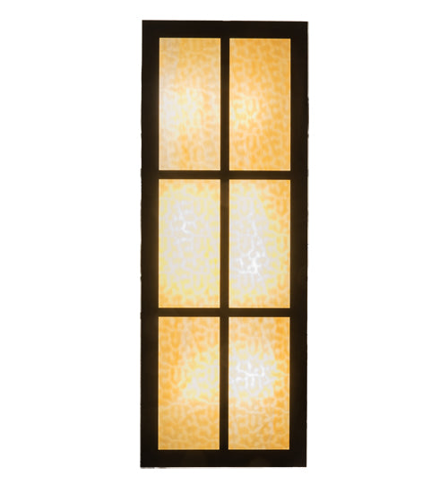 Meyda Lighting Mountain Pine 48" 8-Light Oil Rubbed Bronze Island Inverted Pendant Light With Beige Shade Glass