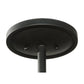 Meyda Lighting Mountain Pine 48" 8-Light Textured Black Inverted Pendant Light With Silver Mica Shade Glass