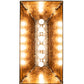 Meyda Lighting Mountain Range 33" 6-Light Antique Copper Gros Ventre Island Pendant Light With Amber Mica Shade Glass