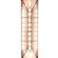 Meyda Lighting Mountain Range 61" 9-Light Timeless Bronze Island Pendant Light With Silver Mica Shade Glass