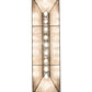 Meyda Lighting Mountain Range 72323 61" 9-Light Timeless Bronze Island Pendant Light With Silver Mica Shade Glass