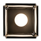 Meyda Lighting Mountain Range 9" Solar Black Mini Pendant Light With Angelwing Idalight Shade