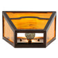 Meyda Lighting Mountain View 9" Mahogany Bronze Wall Sconce With Honey Art Shade Glass
