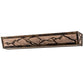 Meyda Lighting Mountains 32" 4-Light Dark Burnished Antique Copper Vanity Light With Silver Mica Shade Glass