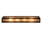 Meyda Lighting Mountains 32" 4-Light Dark Burnished Antique Copper Vanity Light With Silver Mica Shade Glass