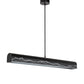 Meyda Lighting Mountains 52" LED Solar Black & Natural Iron Island Pendant Light