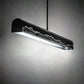 Meyda Lighting Mountains 52" LED Solar Black & Natural Iron Island Pendant Light