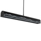 Meyda Lighting Mountains 52" LED Solar Black & Natural Iron Island Pendant Light