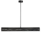 Meyda Lighting Mountains 52" LED Solar Black & Natural Iron Island Pendant Light