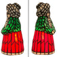 Meyda Lighting Mrs Claus 10" Accent Table Lamp With Multi-Colored Shade Glass