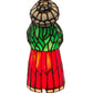 Meyda Lighting Mrs Claus 10" Accent Table Lamp With Multi-Colored Shade Glass