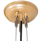 Meyda Lighting Muette 30" 8-Light Champagne Metallic Chandelier