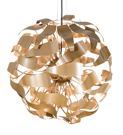 Meyda Lighting Muette 30" 8-Light Champagne Metallic Chandelier