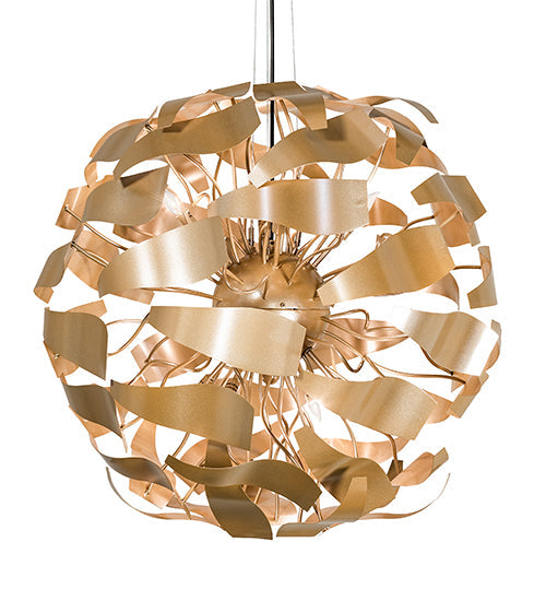 Meyda Lighting Muette 30" 8-Light Champagne Metallic Chandelier