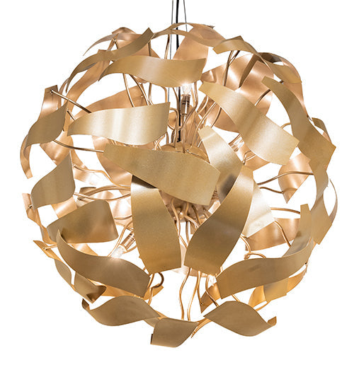 Meyda Lighting Muette 30" 8-Light Champagne Metallic Chandelier