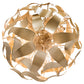 Meyda Lighting Muette 30" 8-Light Champagne Metallic Chandelier