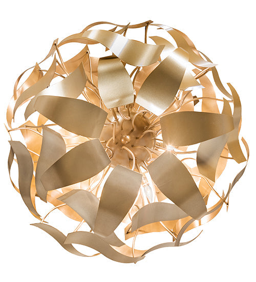 Meyda Lighting Muette 30" 8-Light Champagne Metallic Chandelier