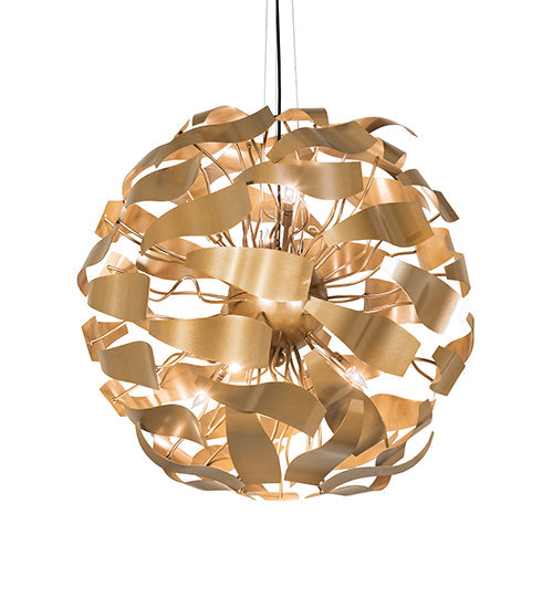 Meyda Lighting Muette 30" 8-Light Champagne Metallic Chandelier