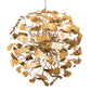Meyda Lighting Muette 52" 18-Light Champagne Metallic Chandelier With Gold Shade