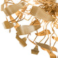 Meyda Lighting Muette 52" 18-Light Champagne Metallic Chandelier With Gold Shade